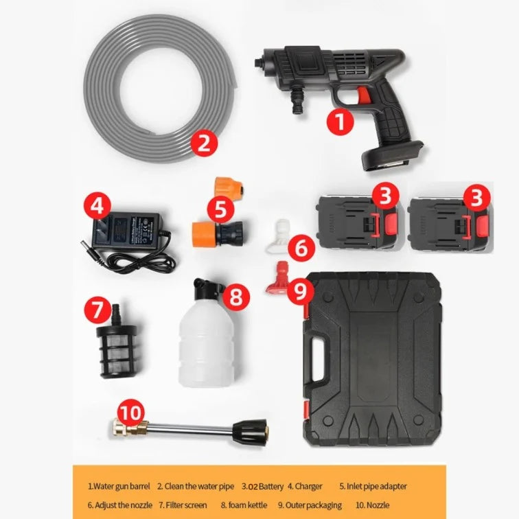 PowerJet™High Pressure Washer Gun | مسدس باور جيت عالي الضغط اللاسلكي (25 بار)