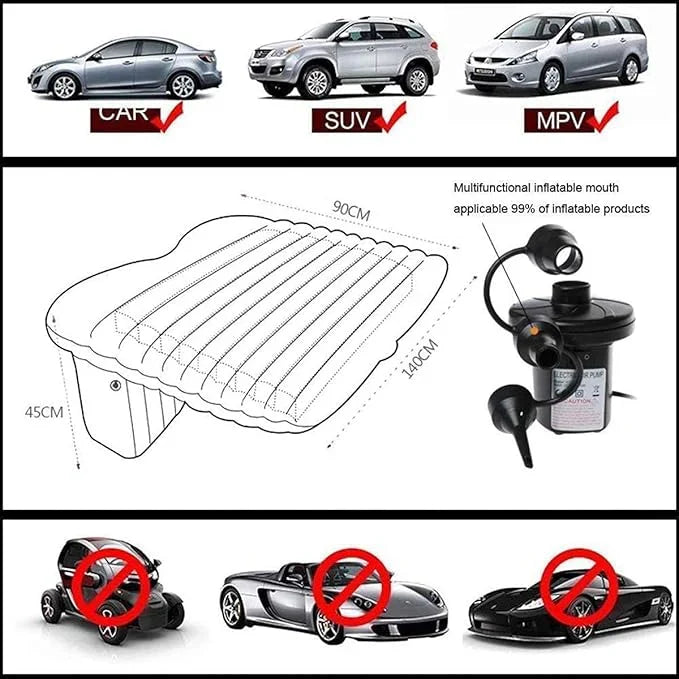 Car Air Mattress with Air Pump