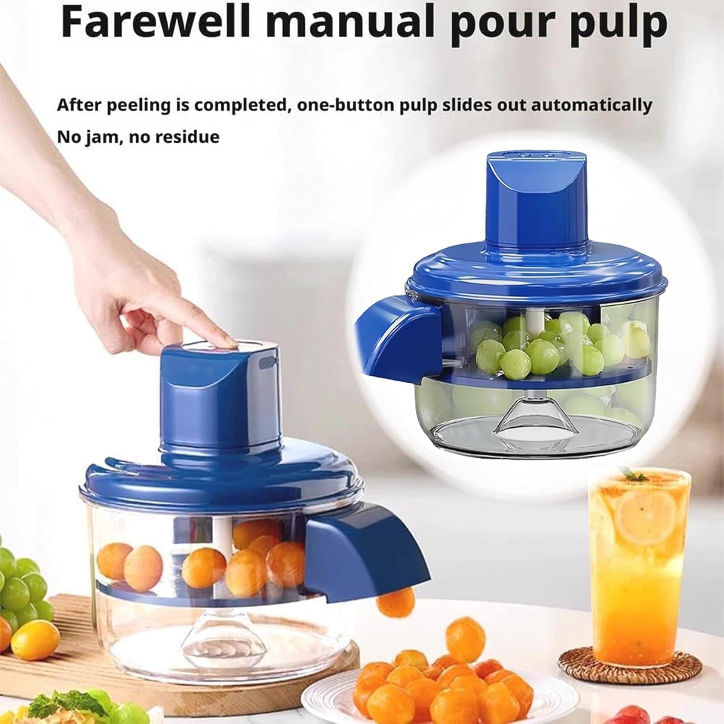 Electric Grape & Garlic Peeler Machine – Automatic Rechargeable Fruit Peeling Tool