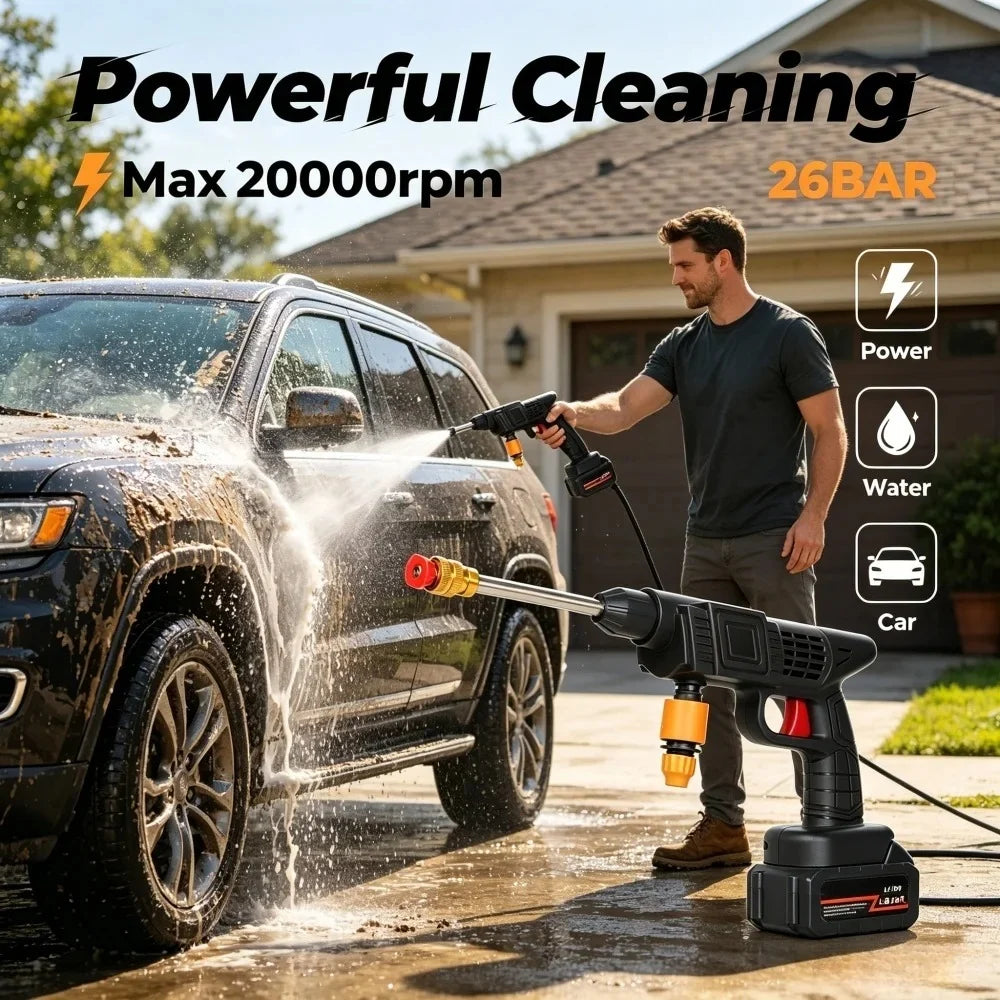 PowerJet™High Pressure Washer Gun | مسدس باور جيت عالي الضغط اللاسلكي (25 بار)