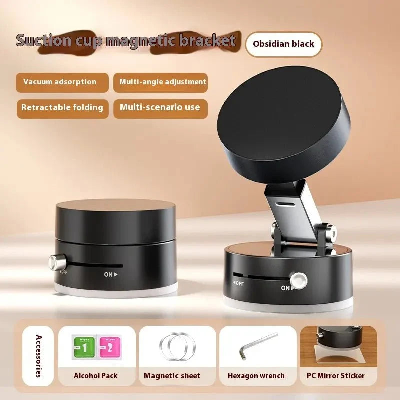 Vacuum Suction Magnetic Car Phone Holder