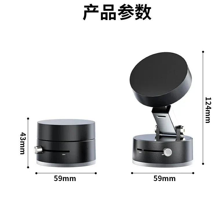 Vacuum Suction Magnetic Car Phone Holder